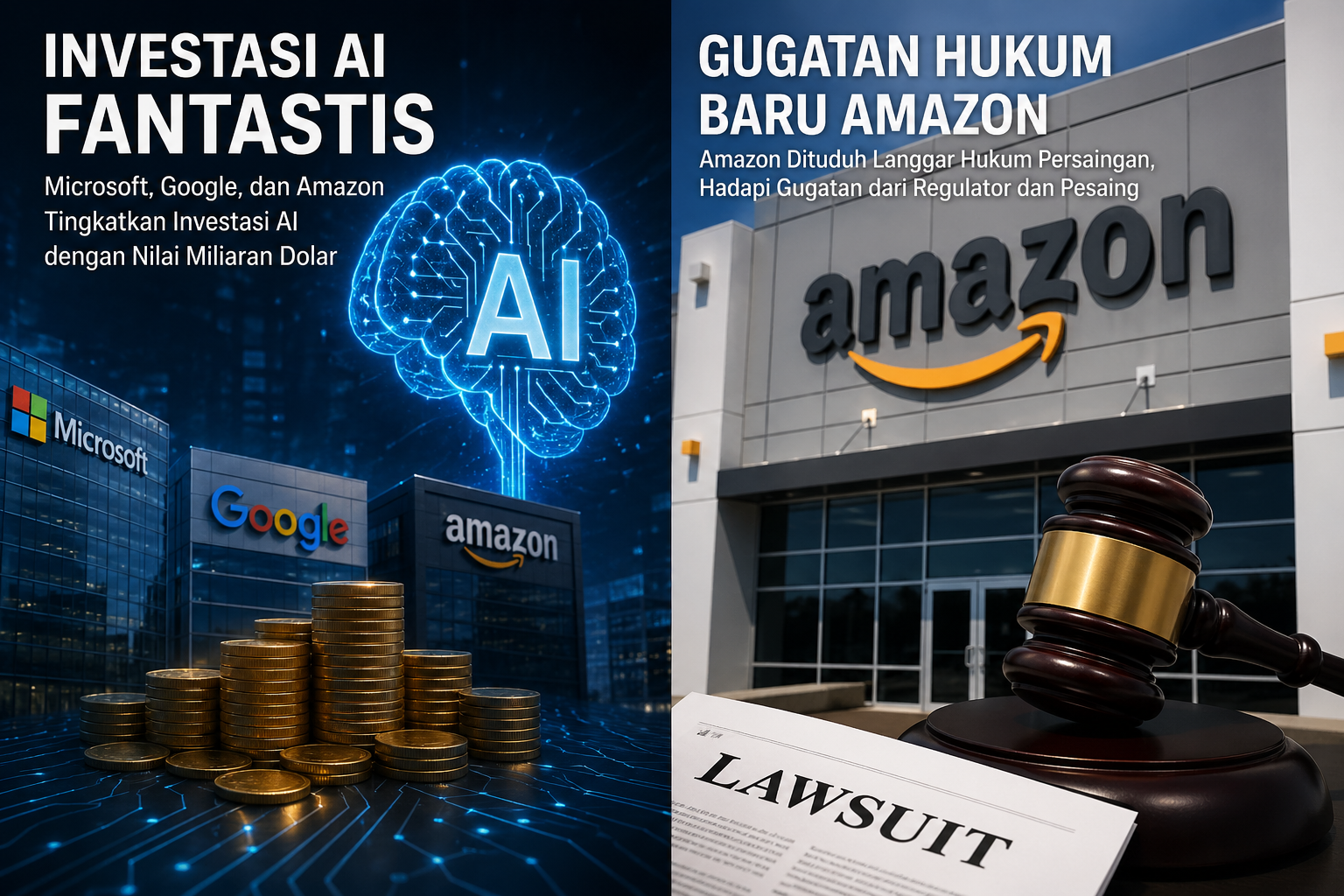 Investasi AI Fantastis, dan Gugatan Hukum Baru Amazon